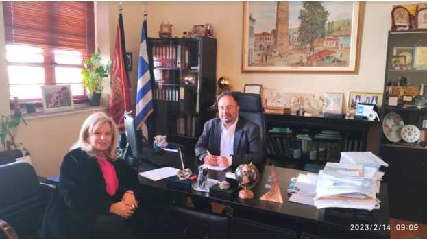 &Omicron; &Kappa;&omicron;&iota;.&Sigma;.&Pi;.&Epsilon;. &Eta;&mu;&alpha;&theta;ί&alpha;&sigmaf; &laquo;&Delta;&epsilon;&sigma;&mu;ό&sigmaf;&raquo; &epsilon;&upsilon;&chi;&alpha;&rho;&iota;&sigma;&tau;&epsilon;ί &tau;&omicron;&nu; &Delta;ή&mu;&alpha;&rho;&chi;&omicron; &Beta;έ&rho;&omicron;&iota;&alpha;&sigmaf; &gamma;&iota;&alpha; &tau;&eta;&nu; &pi;&alpha;&rho;&alpha;&chi;ώ&rho;&eta;&sigma;&eta; &chi;ώ&rho;&omicron;&upsilon;