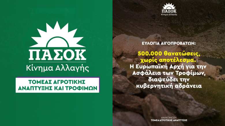 &Epsilon;&upsilon;&lambda;&omicron;&gamma;&iota;ά &alpha;&iota;&gamma;&omicron;&pi;&rho;&omicron;&beta;ά&tau;&omega;&nu;: 500.000 &theta;&alpha;&nu;&alpha;&tau;ώ&sigma;&epsilon;&iota;&sigmaf;, &chi;&omega;&rho;ί&sigmaf; &alpha;&pi;&omicron;&tau;έ&lambda;&epsilon;&sigma;&mu;&alpha; &ndash; &Eta; &Epsilon;&upsilon;&rho;&omega;&pi;&alpha;ϊ&kappa;ή &Alpha;&rho;&chi;ή &gamma;&iota;&alpha; &tau;&eta;&nu; &Alpha;&sigma;&phi;ά&lambda;&epsilon;&iota;&alpha; &tau;&omega;&nu; &Tau;&rho;&omicron;&phi;ί&mu;&omega;&nu; (EFSA), &delta;&iota;&alpha;&psi;&epsilon;ύ&delta;&epsilon;&iota; &tau;&eta;&nu; &kappa;&upsilon;&beta;&epsilon;&rho;&nu;&eta;&tau;&iota;&kappa;ή &alpha;&delta;&rho;ά&nu;&epsilon;&iota;&alpha;