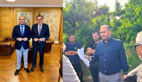 Φαινόμενο «Ξερές Βέργες» σε Ροδάκινα και άλλες καλλιέργειες - Συνάντηση Λάκη Βασιλειάδη με τον ΥπΑΑΤ