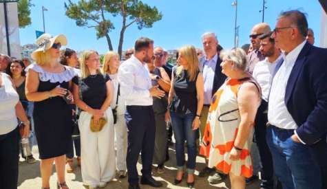 Θερμή υποδοχή για τη Μαρία Καρυστιανού στα εγκαίνια του Μητροπολιτικού Πάρκου Παύλου Μελά στη Θεσσαλονίκη